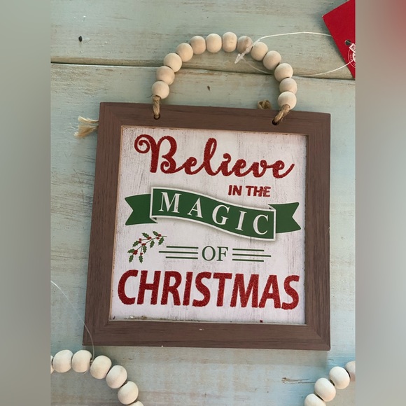 🔴 $1 Christmas Ornament Wooden Ball Christmas Ornament - Picture 3 of 6